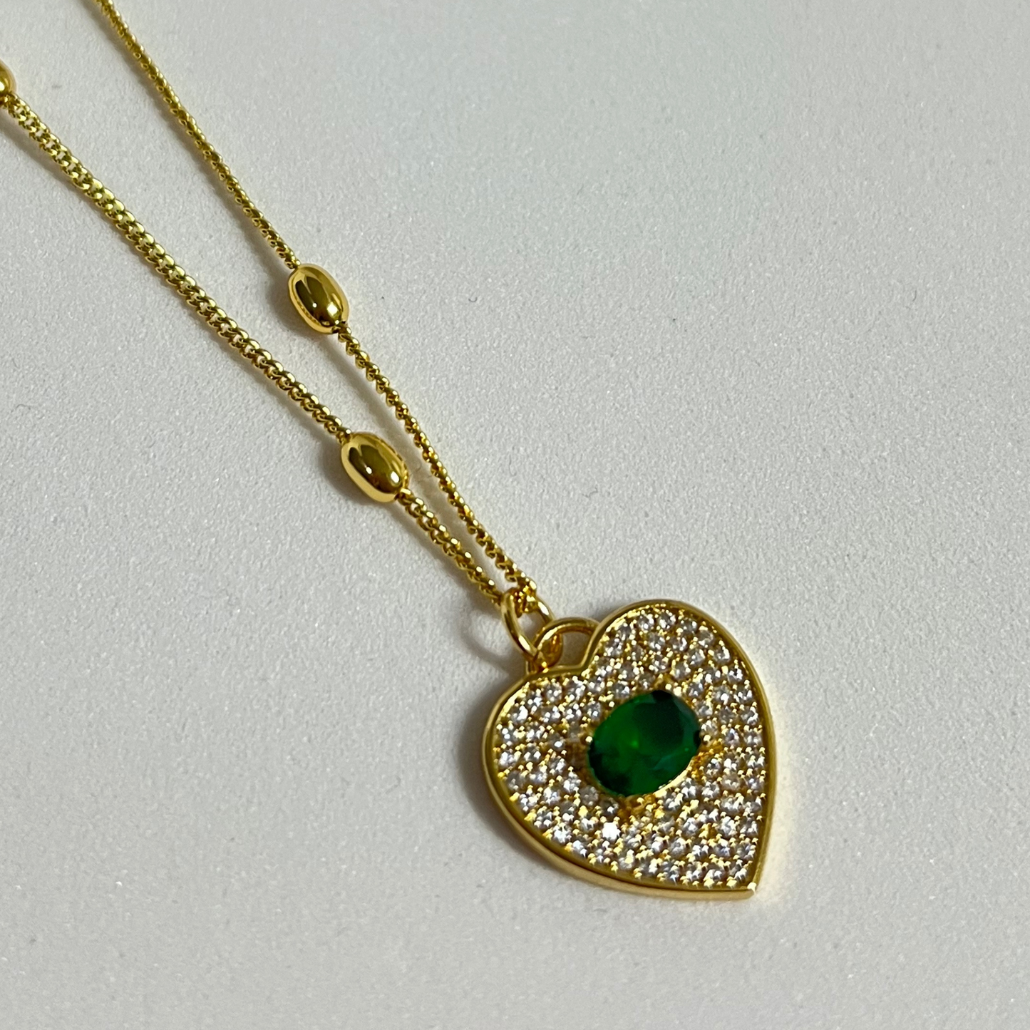 Cadena Heart Crystal Color
