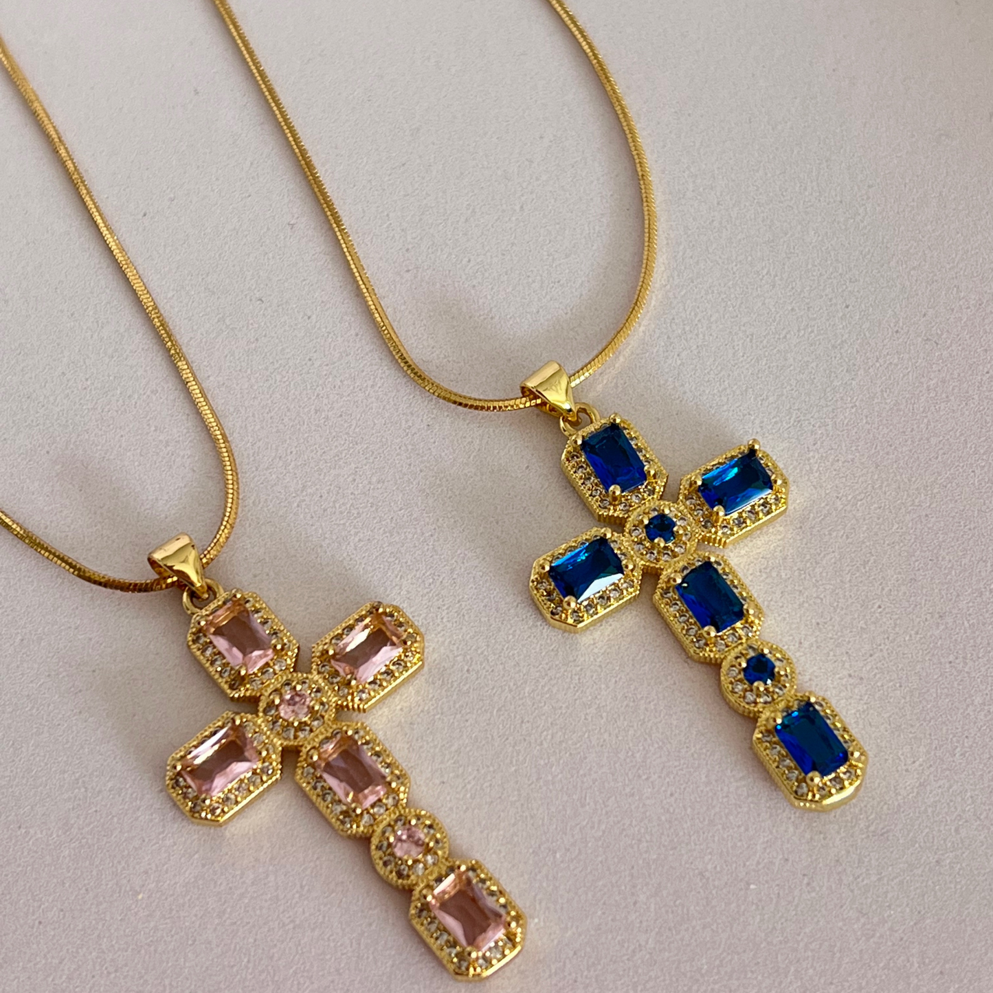 Cadena Cross Big Crystals