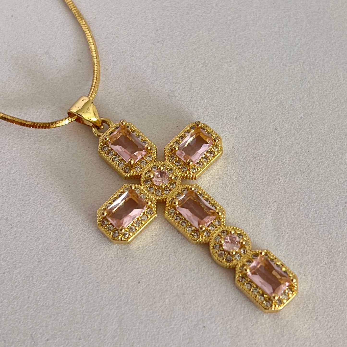 Cadena Cross Big Crystals