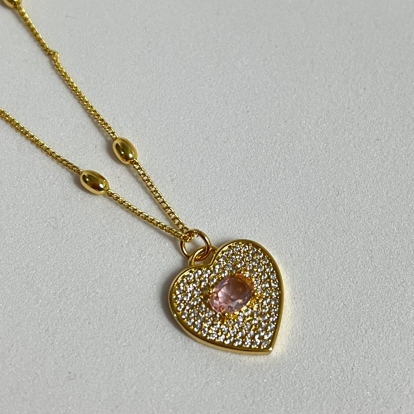 Cadena Heart Crystal Color