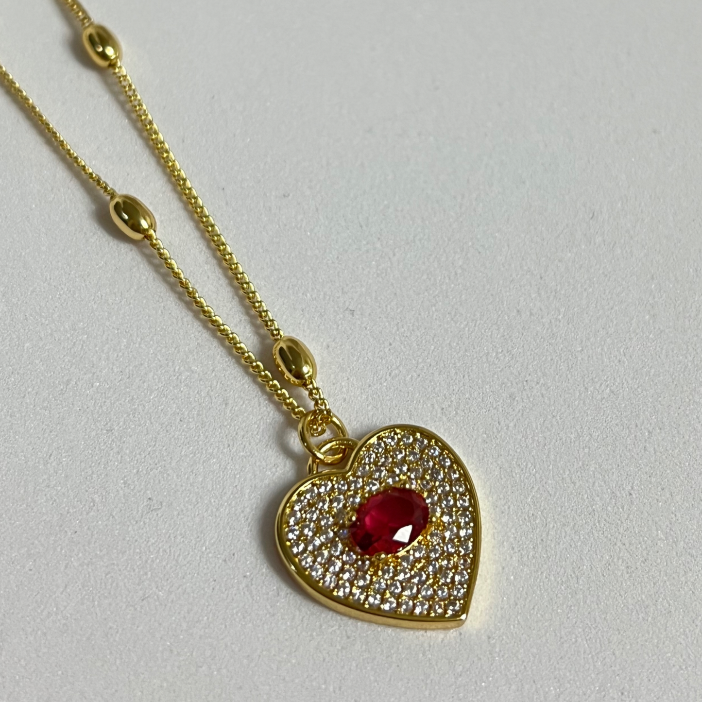 Cadena Heart Crystal Color