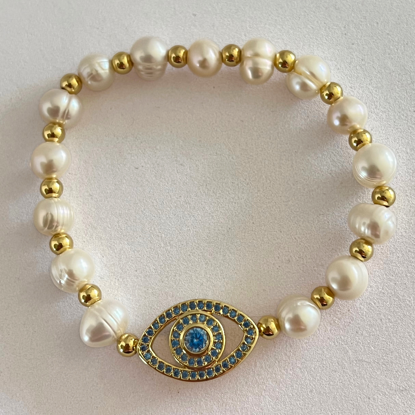 Pulsera Pearl Evil Eye