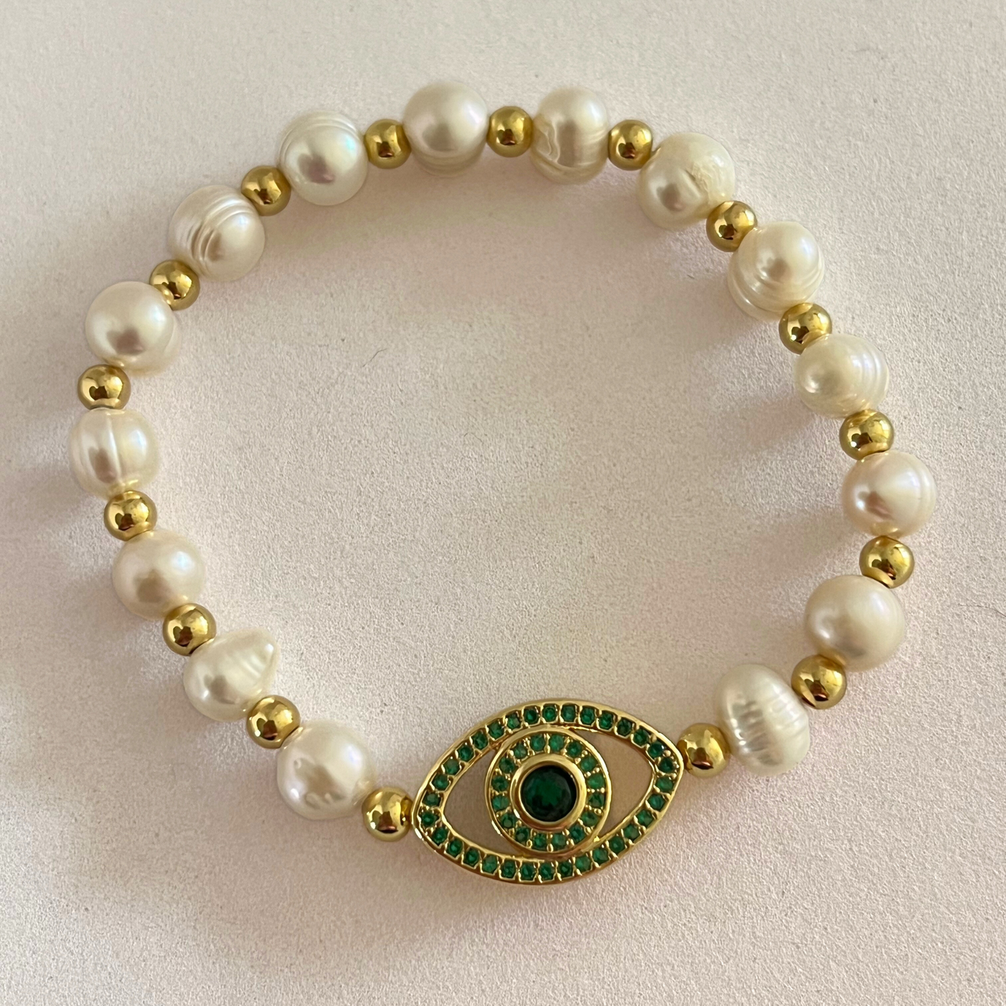 Pulsera Pearl Evil Eye
