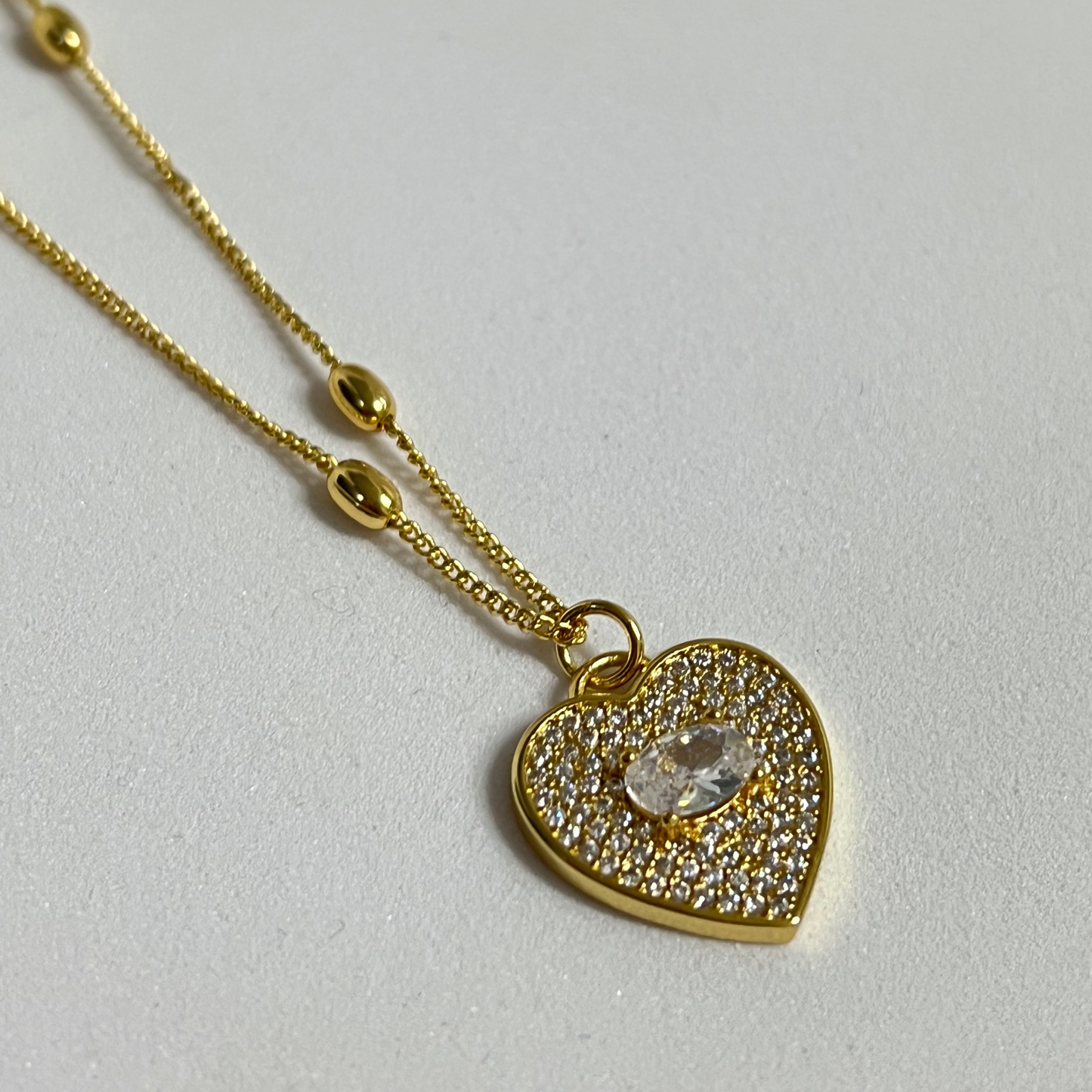 Cadena Heart Crystal Color