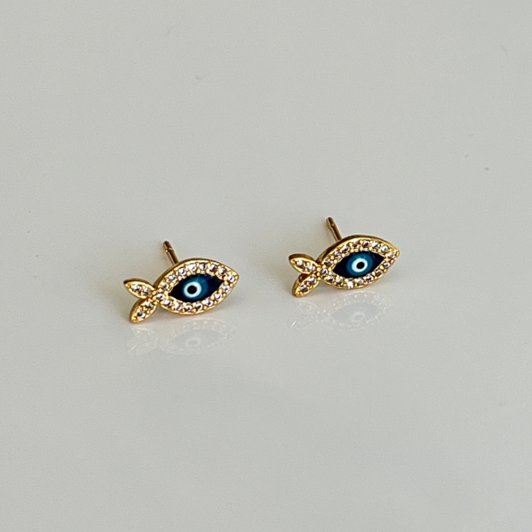 Aretes Evil Eye Fish