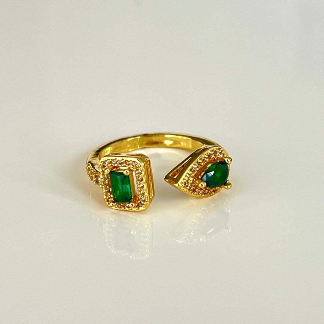 Anillo Crystal Green