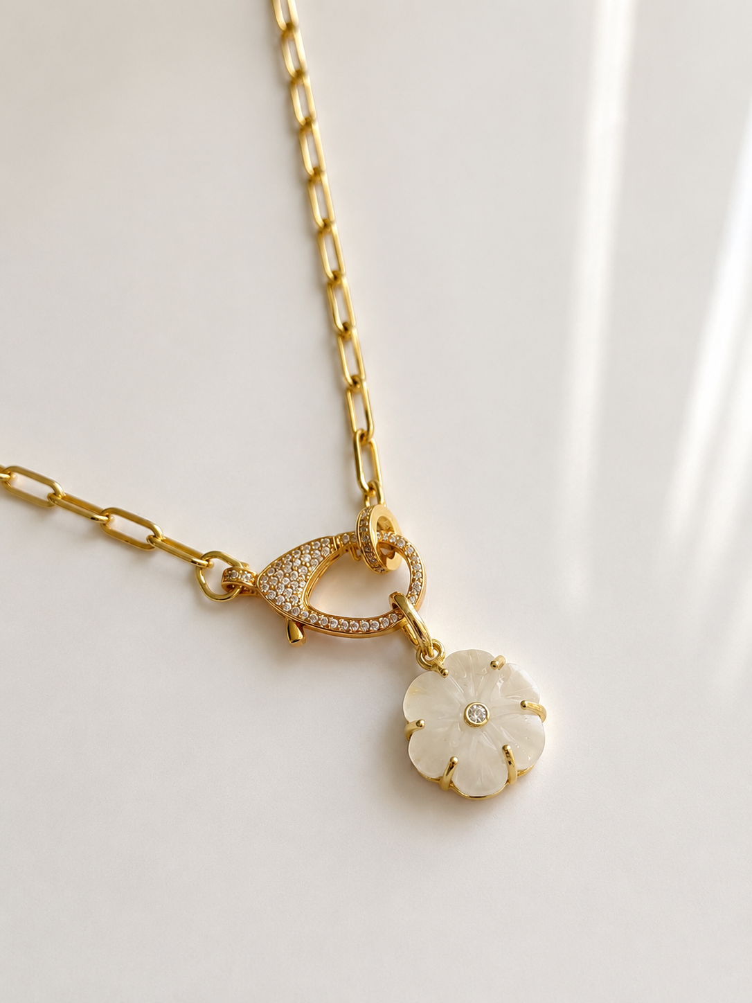 Bloomstone Flower Necklace