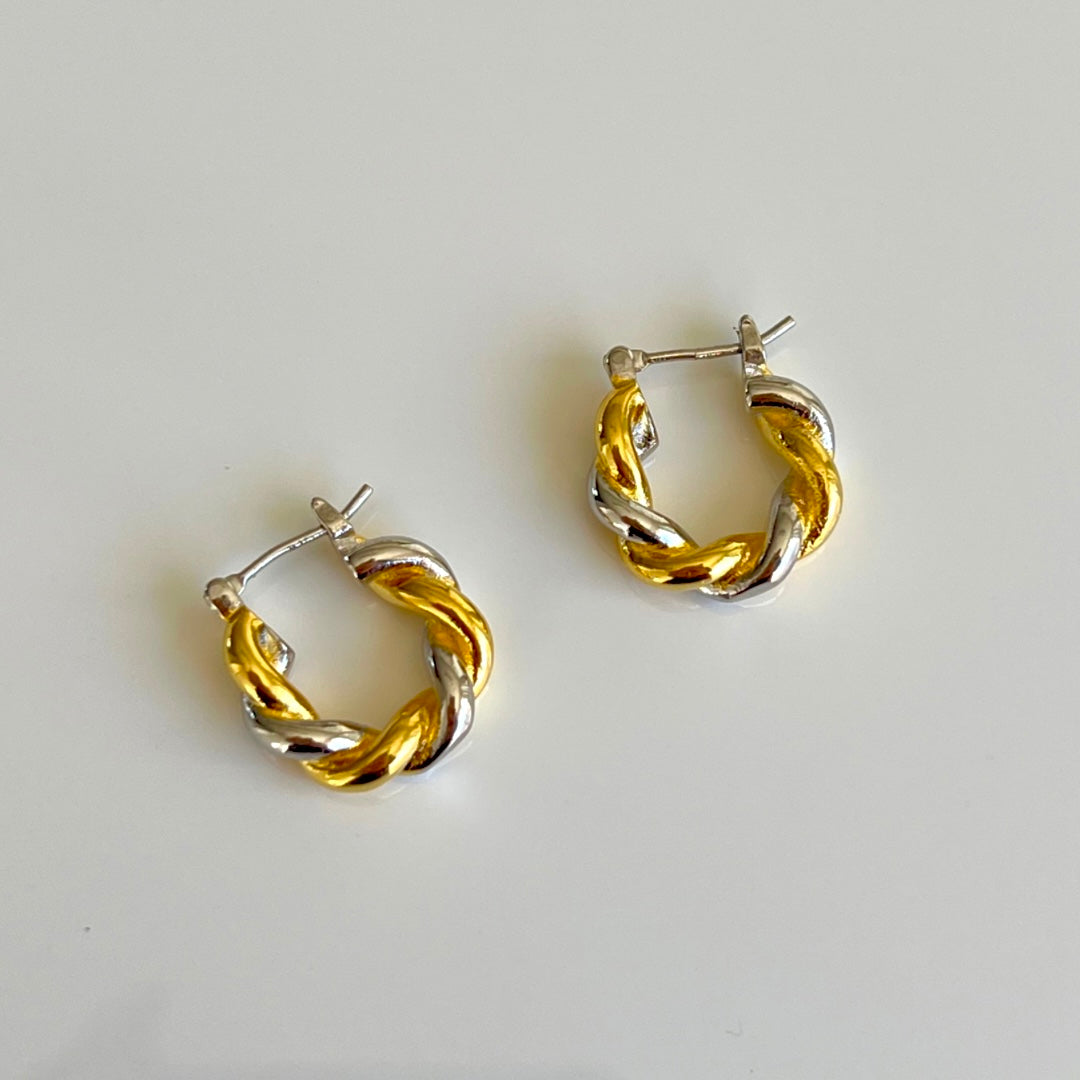 Aretes Silver&Gold