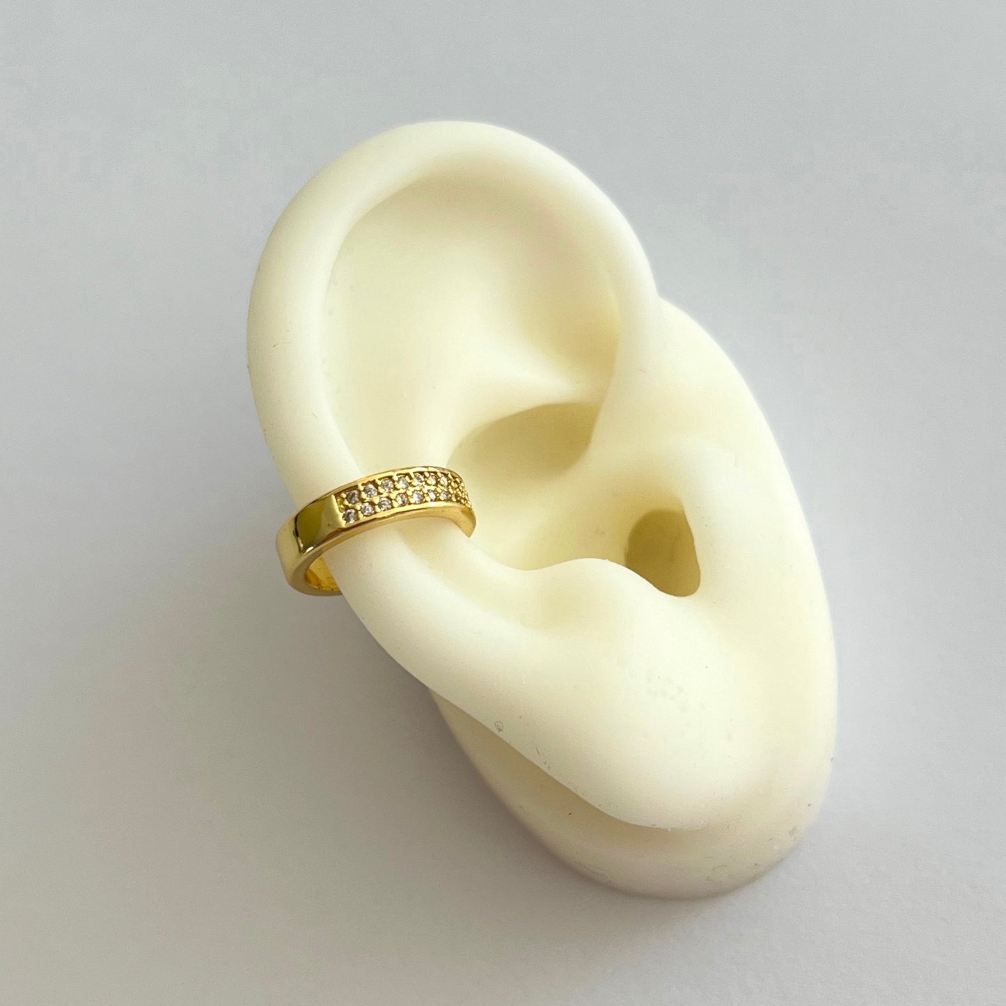 Earcuff Double Line Zirconium