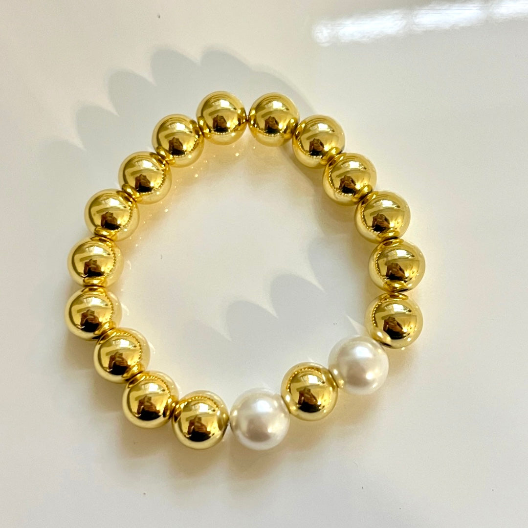 Pulsera Big Beads Pearl