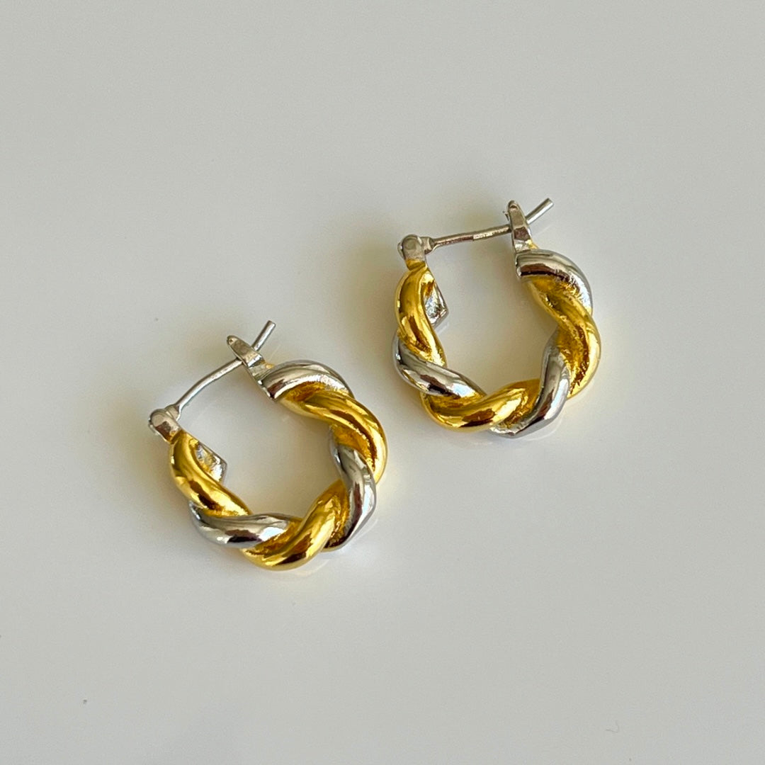 Aretes Silver&Gold