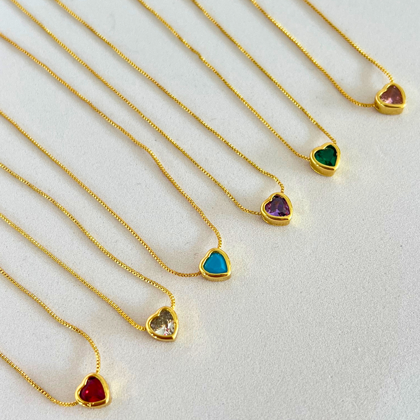 Cadena Mini Heart Colors