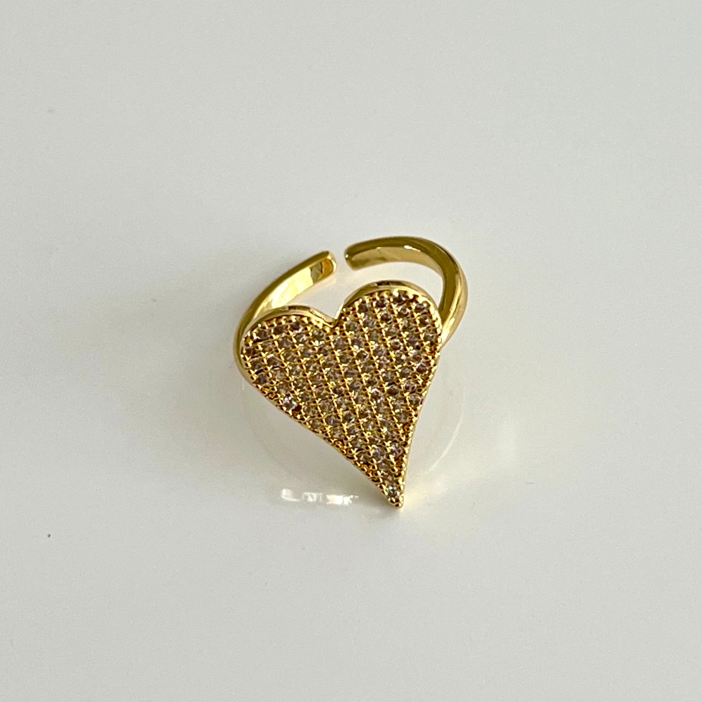 Anillo Big Heart Zirconium