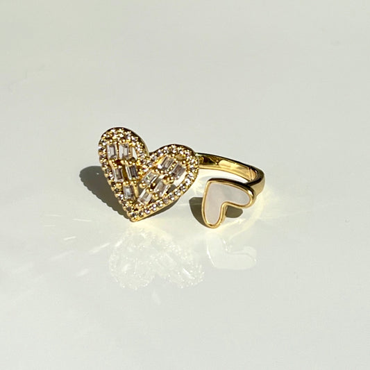 Anillo Crystal&Nacar Heart