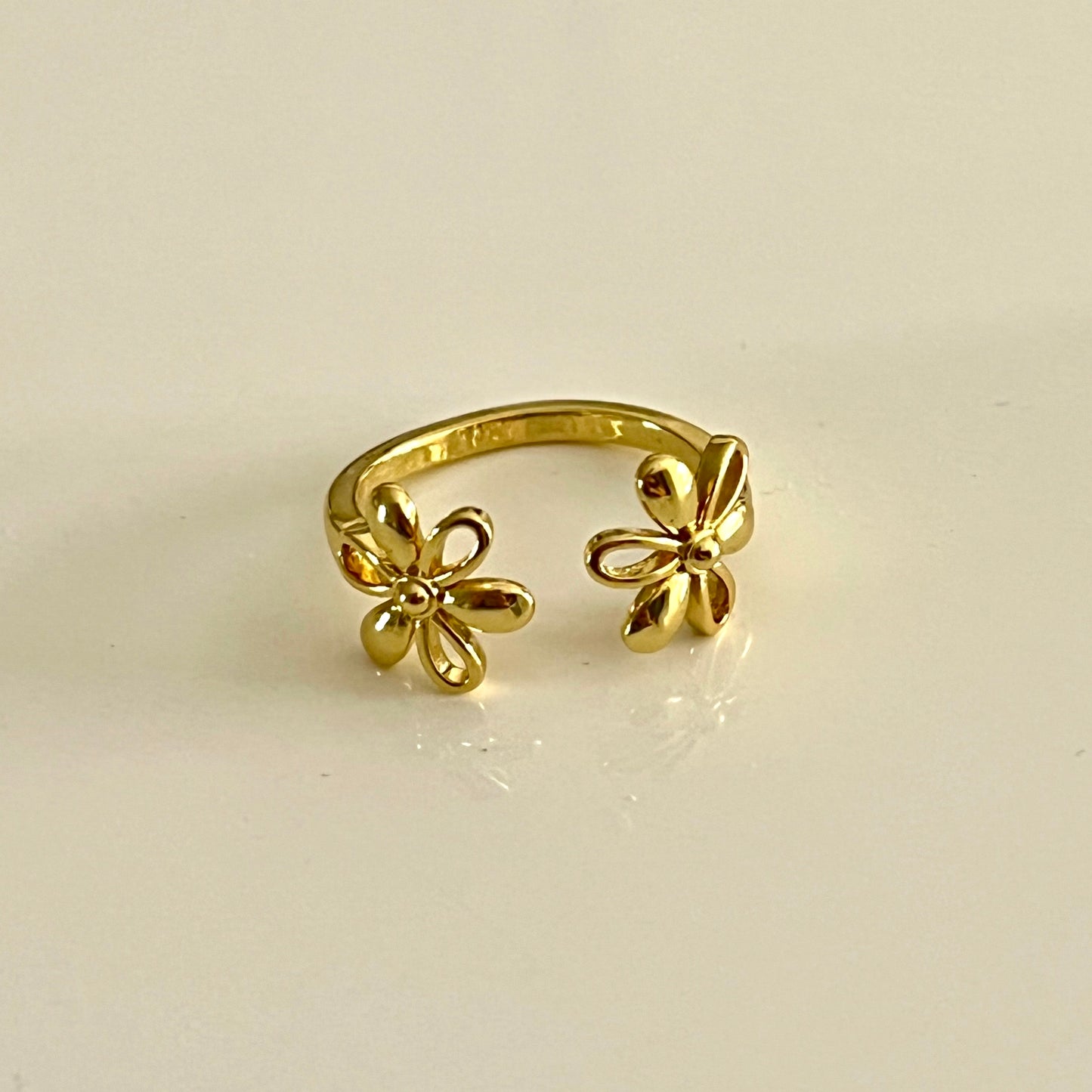 Anillo Two Flowers