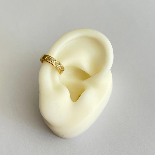 Earcuff Double Line Zirconium