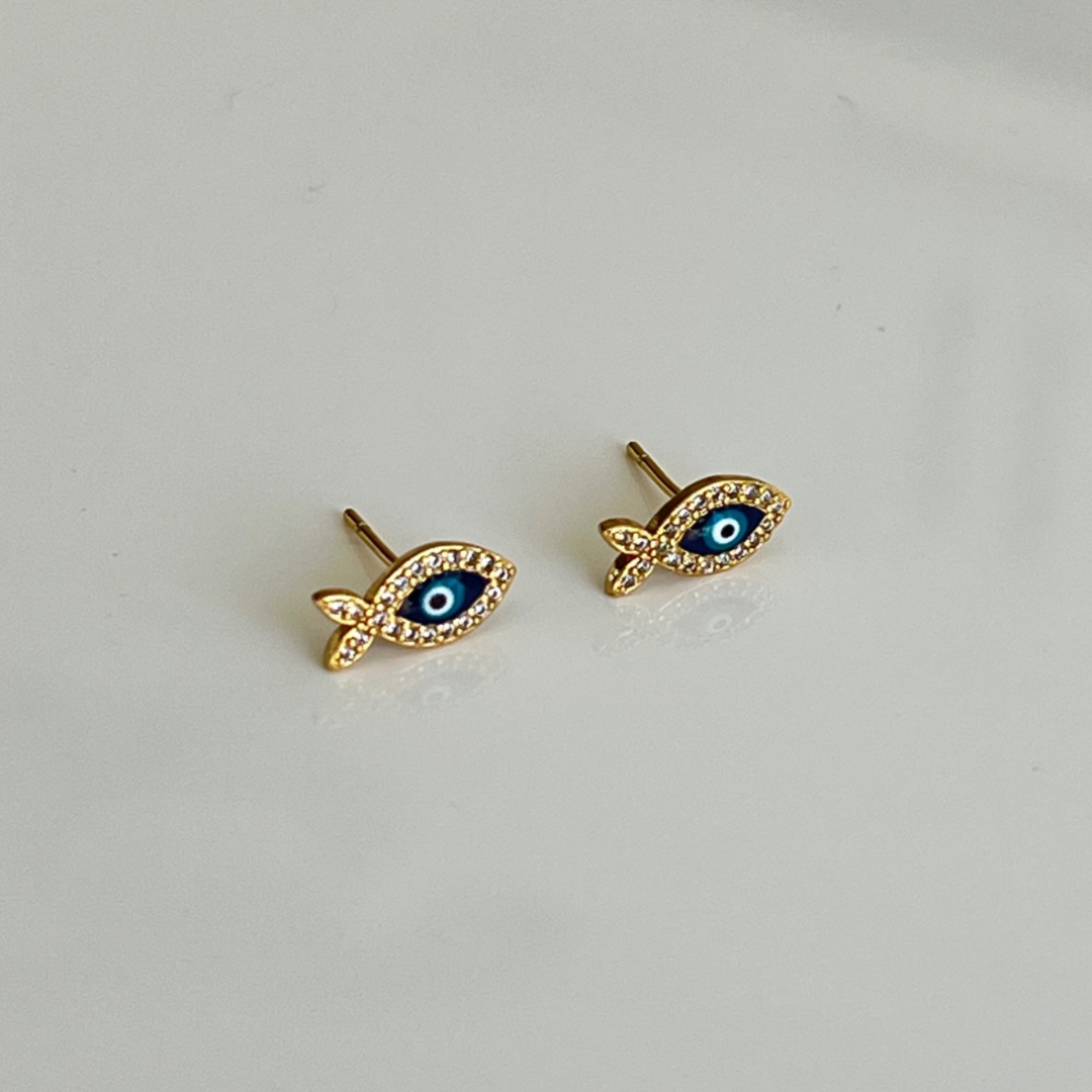 Aretes Evil Eye Fish