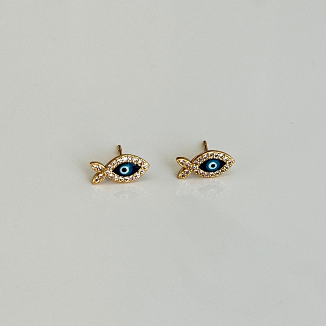 Aretes Evil Eye Fish