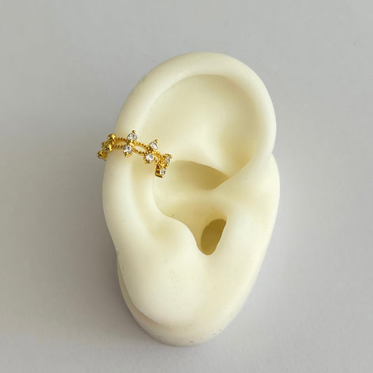 Earcuff Tri Crystal