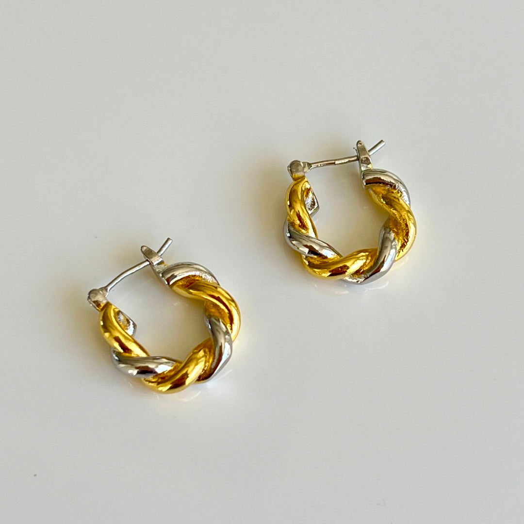 Aretes Silver&Gold