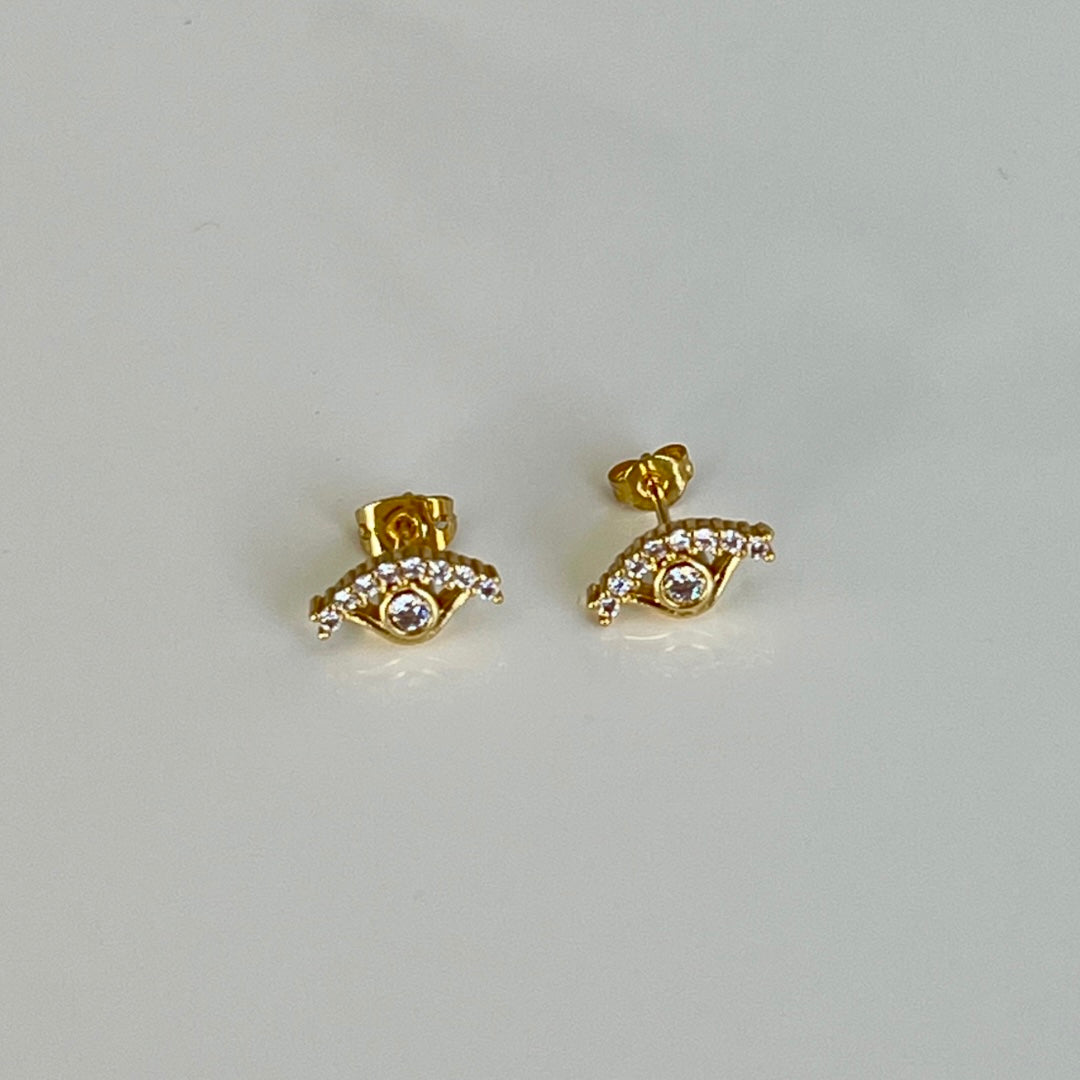 Aretes Evil Eye White