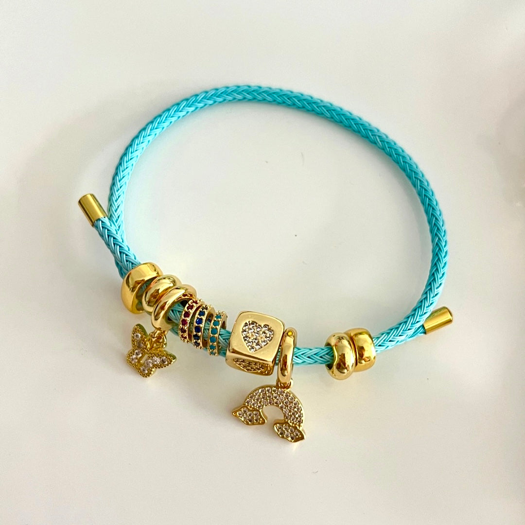 Pulsera Cordón Charms