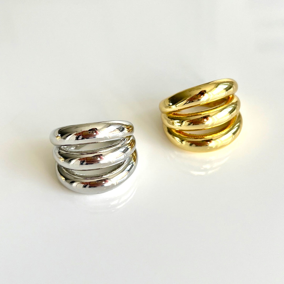 Anillo Chunky Lines