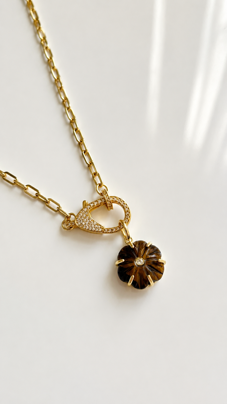 Bloomstone Flower Necklace