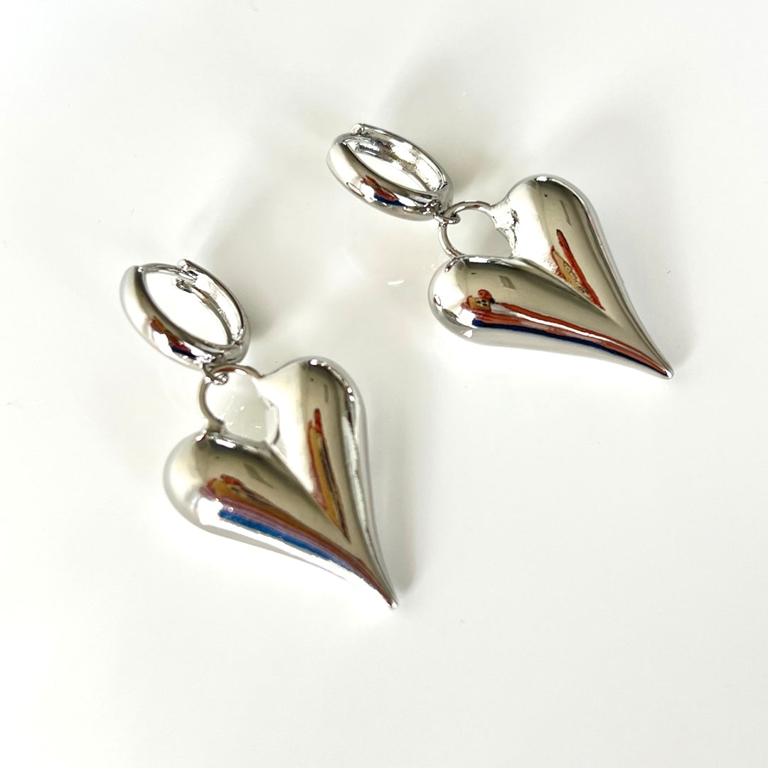 Aretes Silver Heart