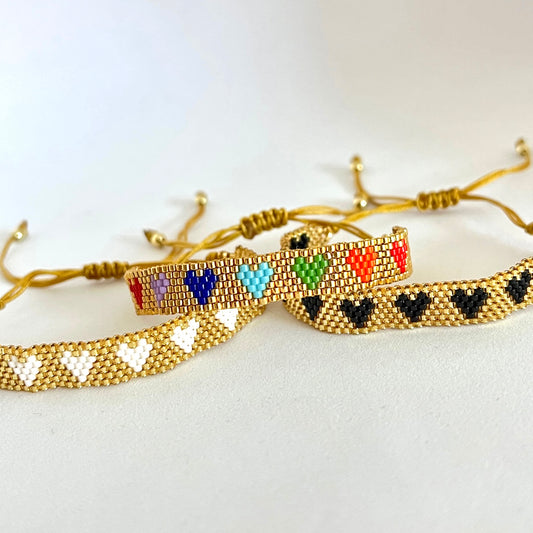 Pulsera Multi Hearts