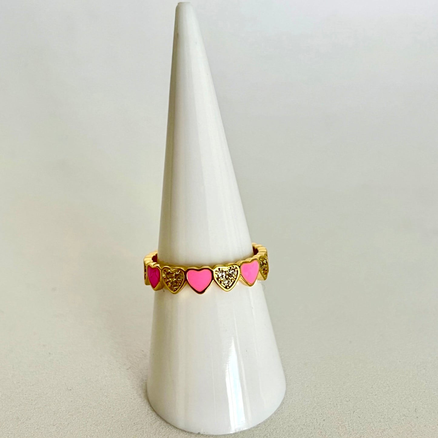 Anillo Enamel Hearts