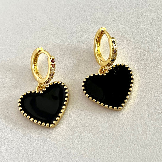 Hoops Black Heart