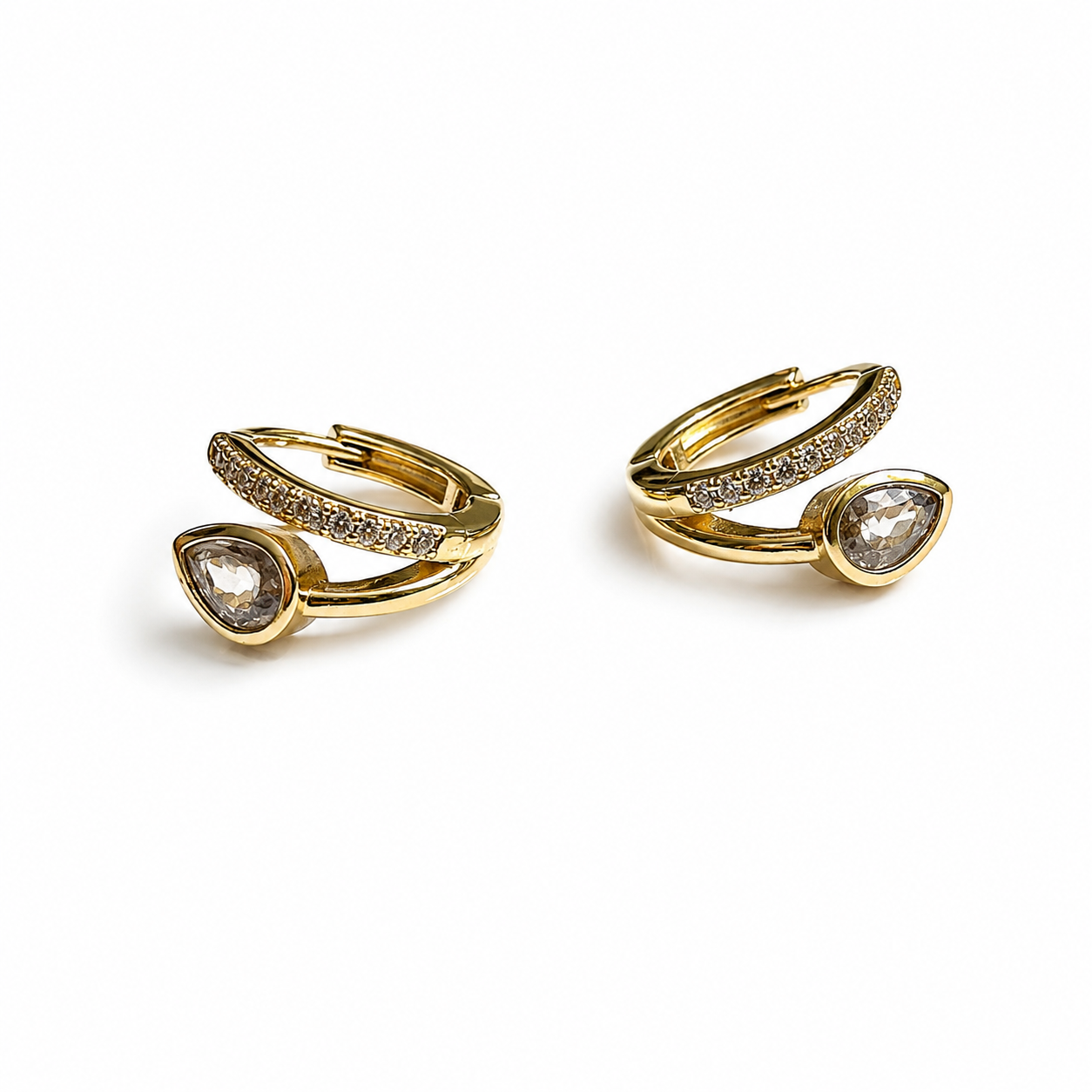 Aurora Gem Huggie Earrings