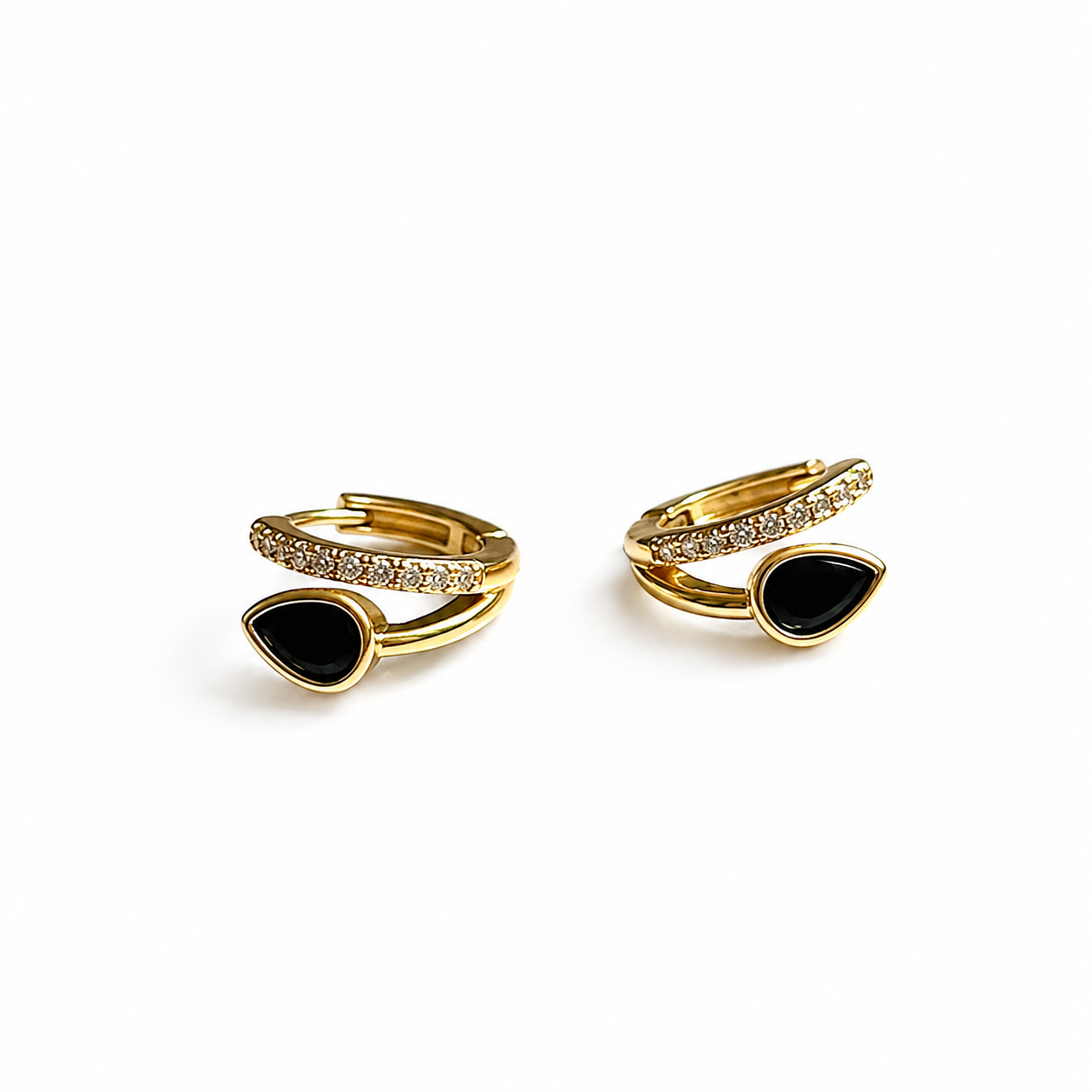 Aurora Gem Huggie Earrings