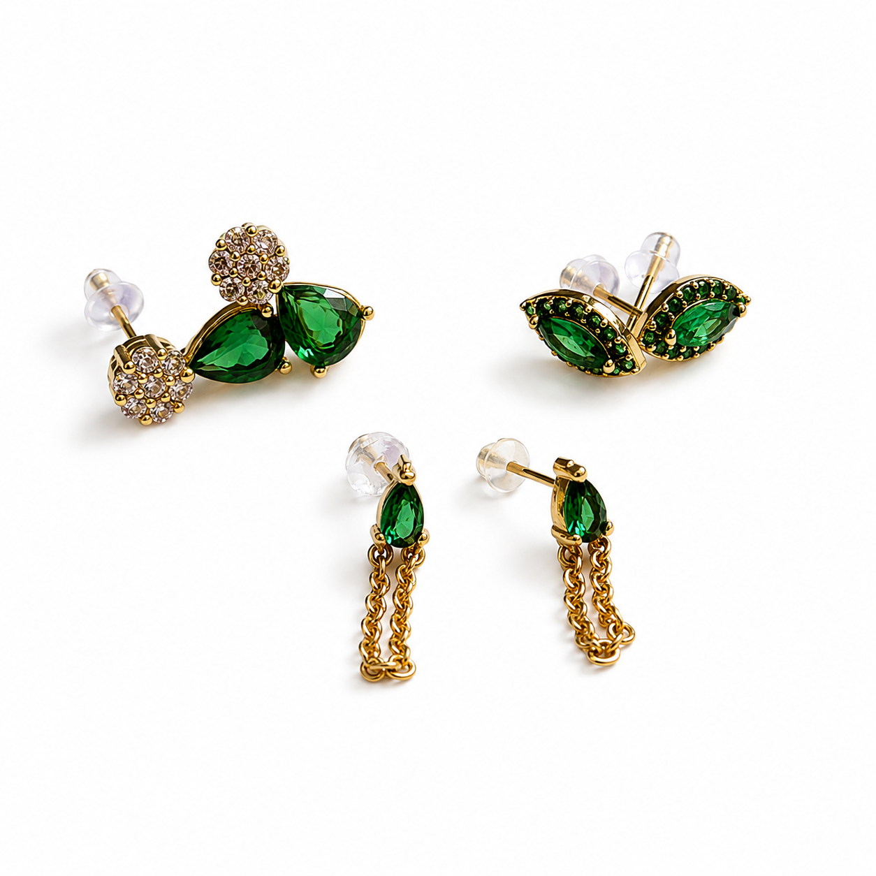 Emerald Elegance Earrings