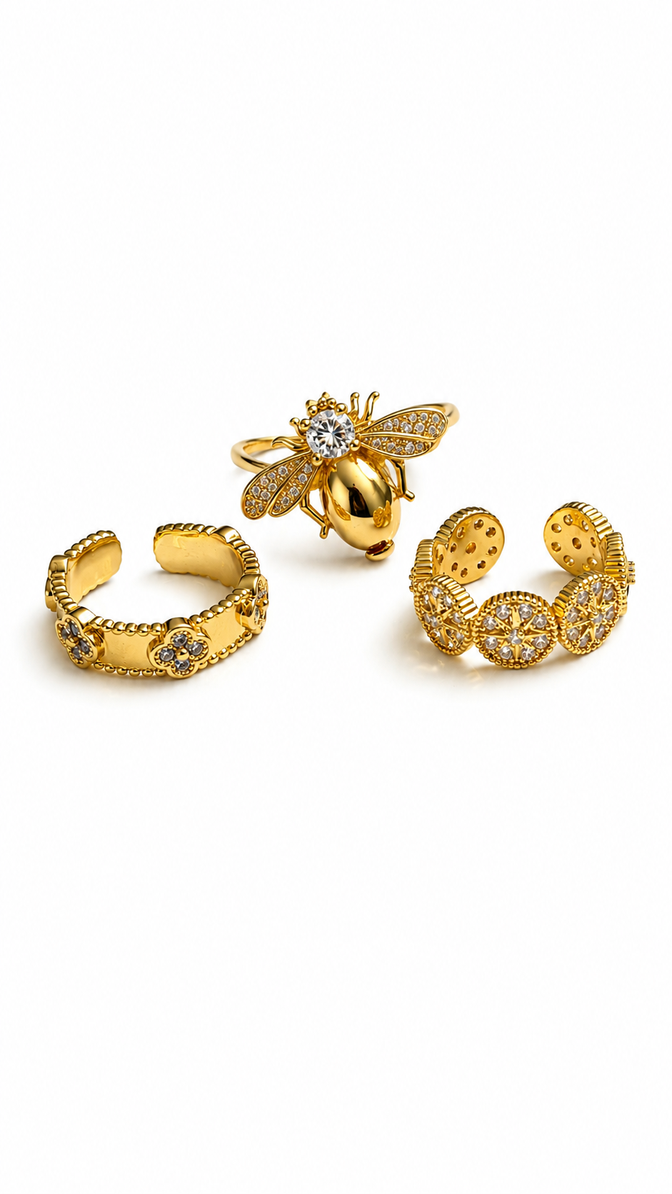 Golden Charms Ring Collection