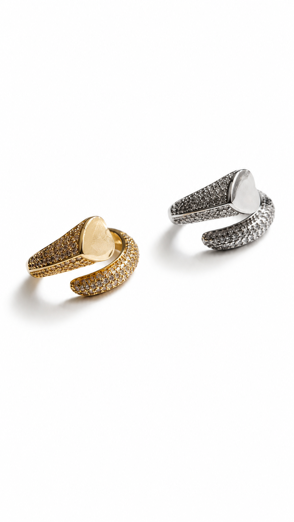 Heartstone Wrap Ring