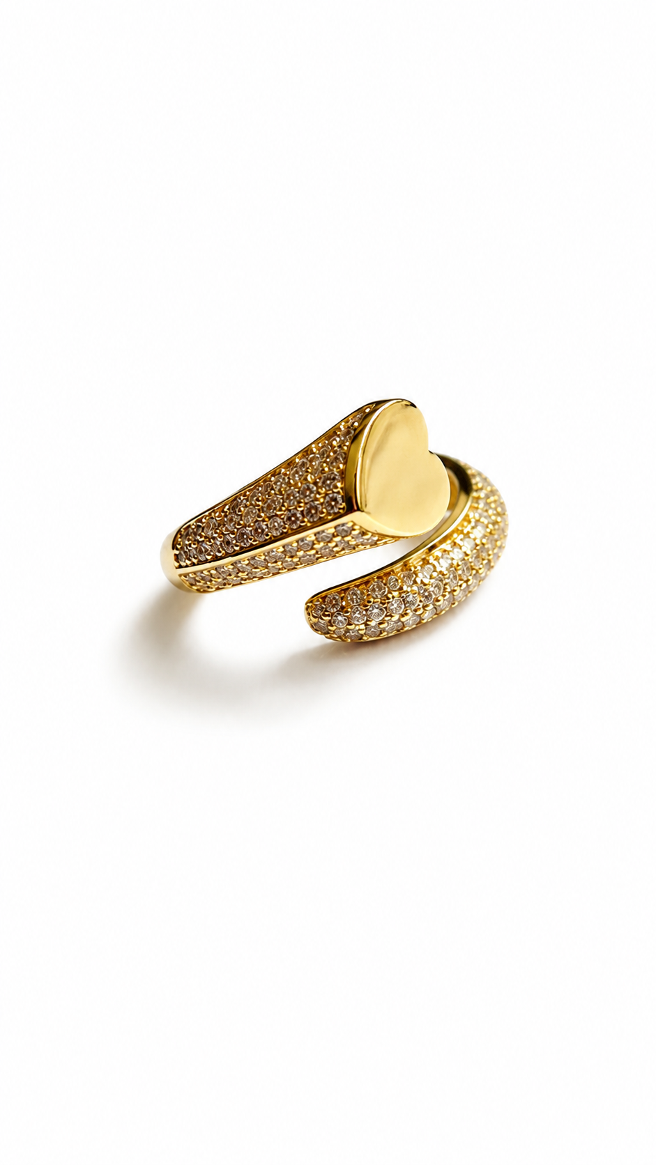 Heartstone Wrap Ring