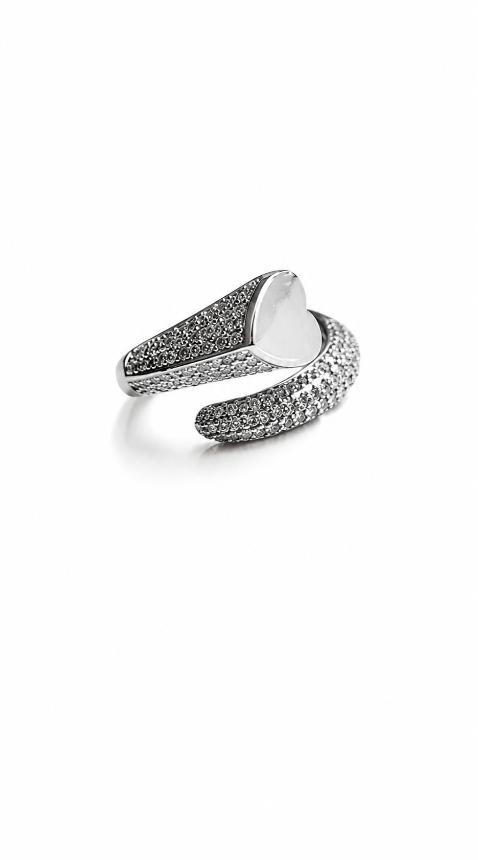 Heartstone Wrap Ring