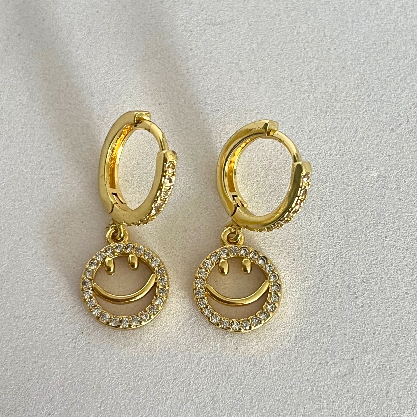 Aretes Hoops Happy face