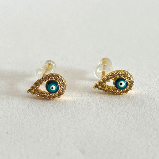 Aretes Gota evil eye