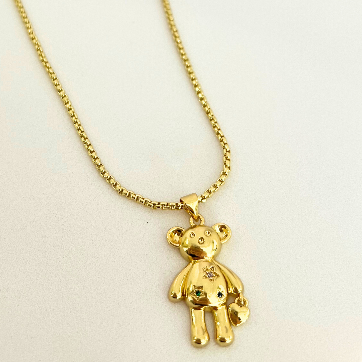 Set Bear Charm Heart