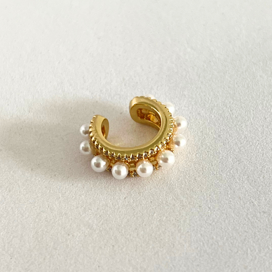 Earcuff Pearl With Zirconium