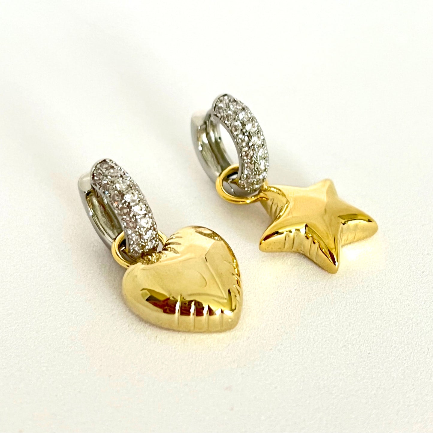 Aretes Star&Heart