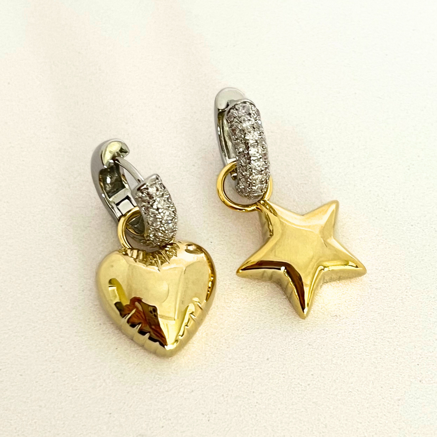 Aretes Star&Heart