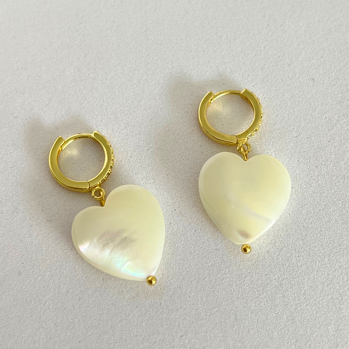 Aretes Nacar Heart