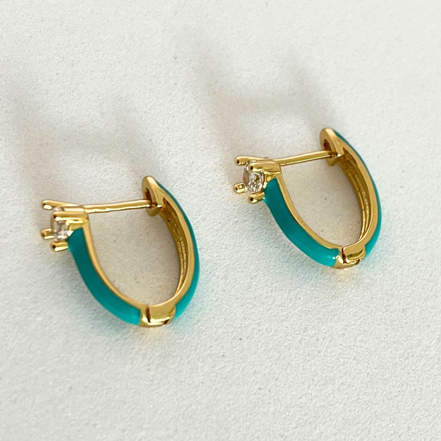 Aretes Oval Enamel