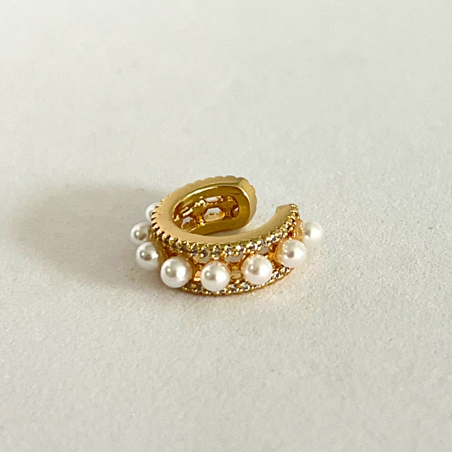 Earcuff Pearl With Zirconium