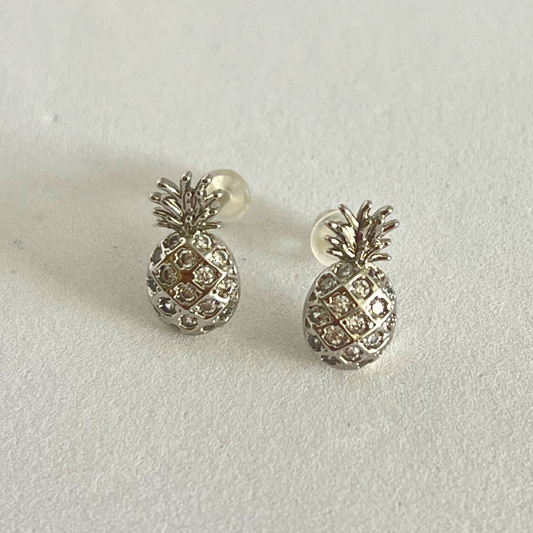 Aretes Pineapple Silver