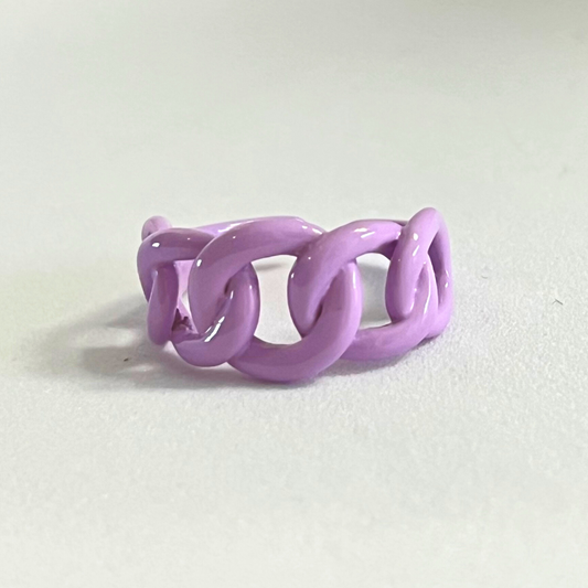 Anillo Chain Purple